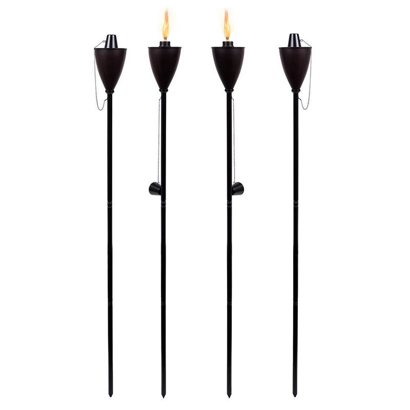 BirdRock Home 4-Pack Outdoor Wide Conical Torches - Oil Rubbed Bronze, 3 of 9