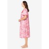 Only Necessities Plus Size Short Silky Lace-Trim Gown - 4 of 4