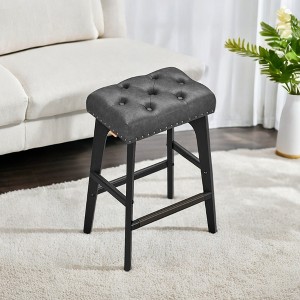 Bar Stools Set Of 2 Stools Barstoolsstools For Kitchen Counter Metal Bar Stools Set Of 2 Pu Leather Barstools Farmhouse Bar Stools Rustic Bar Stools - 1 of 4