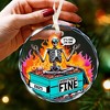 Dumpster Fire Ornament for Christmas Tree - Ideal Dumpster Fire Gifts for Him and Her - 3 of 4