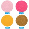 Unique Bargains Indoor Cotton Rope Non-slip Plant Coasters 4 Pcs - 3 of 4