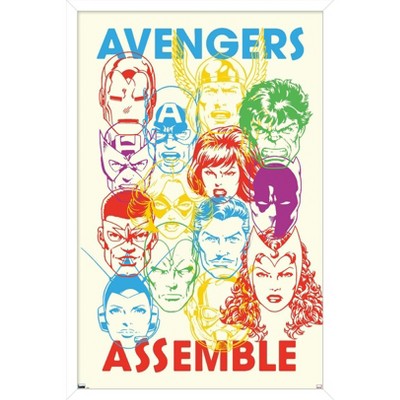 Trends International Marvel Avengers: Beyond Earth's Mightiest - Assemble Framed Wall Poster Prints