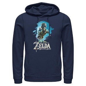 Mens Nintendo Legend of Zelda Breath of the Wild Link Epona Lightweight Hoodie - 1 of 4
