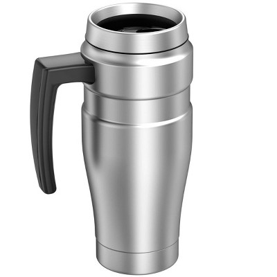 Thermos Matte Gray Stainless Steel 16 oz Travel Mug
