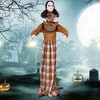 Costway Halloween Animatronics with Red Light Up Eyes Motion & Sound Activated - 2 of 4