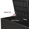 Decksplore 190 Gallon Resin Deck Box, Waterproof Ourdoor Storage Container for Pool Accessories, Patio Garden Tools - 4 of 4