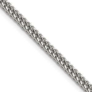 Chisel Stainless Steel Polished 3.2mm 22" Square Wheat Chain Necklace - 1 of 4