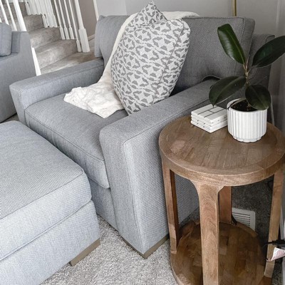 Castalia Round Accent Table Natural Wood - Threshold™ : Target