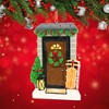 Polarx 4.25 In Home Sweet Home Christmas Door Christmas Tree Ornament , Christmas Decor First Christmas House (1PC) - 2 of 4