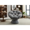 MYINDA Swivel Accent Chair, 360 Swivel Barrel Chair, Papasan Chair for Living Room Bedroom,Dark Gray - 4 of 4
