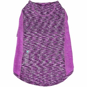 Pet Life (R) Active 'Warf Speed' Heathered Ultra-Stretch Sporty Performance Dog T-Shirt - 1 of 4