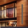 DORESshop 1-Light Black Modern Integrated LED Outdoor Wall Light, Waterproof 3000K Warm White Porch Sconce - 3 of 4