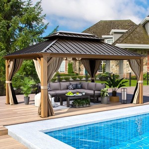 Erommy Hardtop Gazebo Aluminum Frame Gazebo - 1 of 3