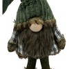 HomeRoots 30" Dark Green Fabric Christmas Standing Gnome Tabletop Sculpture - 4 of 4