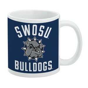 Southwestern Oklahoma State University Bulldogs Logo Ceramic Coffee Mug, Novelty Gift Mugs for Coffee, Tea and Hot Drinks, 11oz, White - 1 of 4