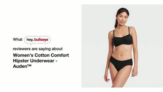 Women's Cotton Comfort Hipster Underwear - Auden™, 2 of 6, play video