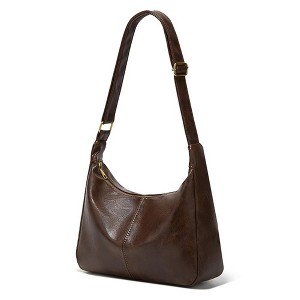 Generic Slouchy Hobo Bags Leather Shoulder Bag Everyday Purse Vintage Slouchy Bag Hobo Purse - 1 of 4