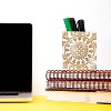 Mela Artisans Wooden Pen Jar (White) - 2 of 2