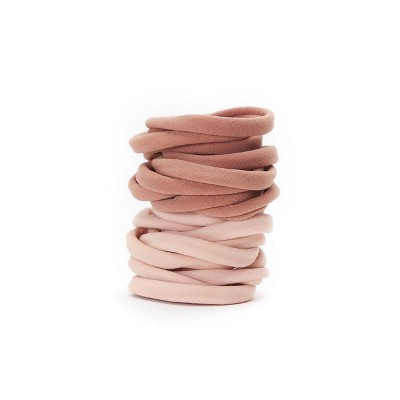 Kitsch Eco-Friendly Nylon Elastics 20pc set - Blush