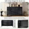59'' Farmhouse Sideboard Cabinet with 4 Doors & Soft Close Hinges,Rustic Storage for Entryway or Dining Room-Baofuwish - 3 of 4
