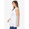 Woman Within Sleeveless Fit-And-Flare Tunic Top - 4 of 4