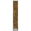 INFURNIC Decorative Bookshelf Industrial Style 10 Shelf Bookcase with Metal Base for Home Office, Brown, 34.75"*11.5"*70.75" - 4 of 4