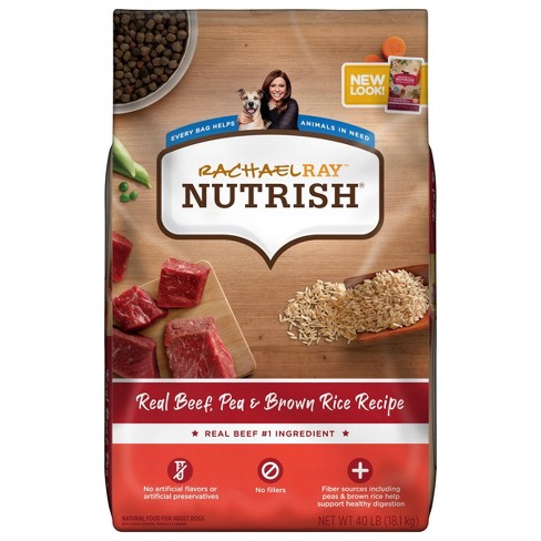 Rachael Ray Nutrish Real Beef, Pea & Brown Rice Recipe Flavor Dry Dog ...