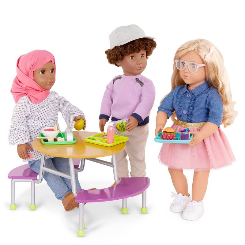 Our Generation Cafeteria Table School Accessory Set for 18&#34; Dolls, 5 of 10