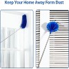 Microfiber Duster with Telescopic Rod, Washable Feather Dusters for Cleaning Cobwebs and Ceiling Fans, 5-Pack Set - 3 of 4