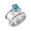 Silpada 'Southern Nights' Sterling Silver Teal Turquoise Ring - 2 of 4