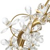 Possini Euro Design Carrine 31 1/2" Modern Pendant Chandelier Ceiling Light Fixture Dining Room Over Table Flower Dimmable Soft Gold Finish Crystal - 3 of 4