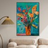 Art Remedy Bold and Bright Flower Vase Paintings Framed - 2 of 4