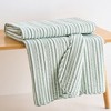 Martha Stripe Taupe Quilted Throw - Levtex Home - 3 of 4