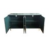 CAVINAS Lacquered Wooden Sideboard Buffet,Cabinet with Golden Knobs and Legs,3-Level Adjustable Shelves,Storage for Living,Kitchen,Dining,Office - 4 of 4