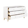 60" 6 Drawer Double Kids' Dresser - Alaterre Furniture: Bedroom Furniture, MDF & Pine, White, Vertical, All Ages - 3 of 4