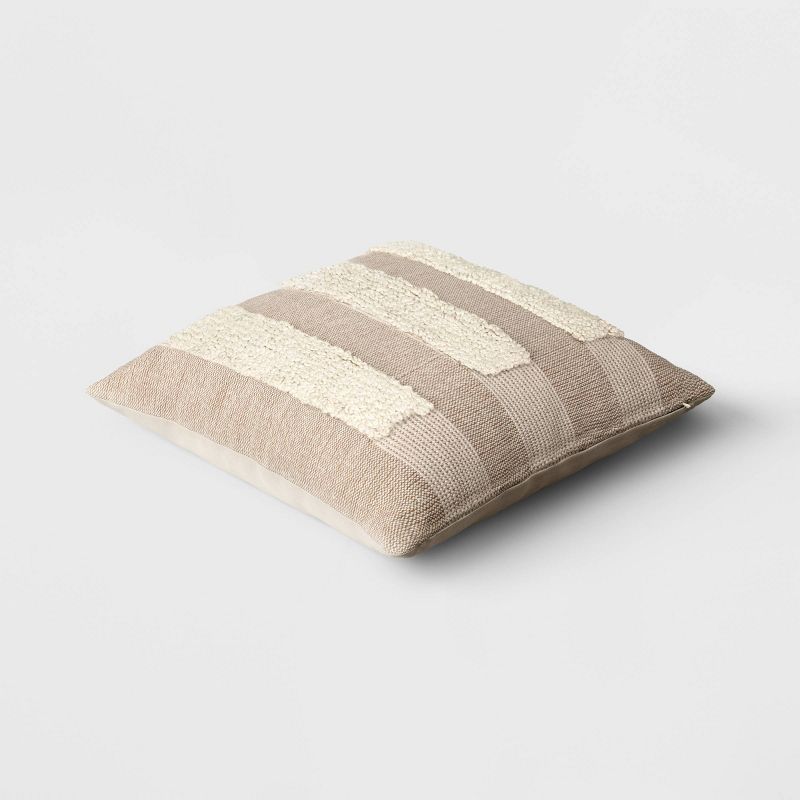 Textural Woven Striped Square Throw Pillow - Threshold™, 4 of 6