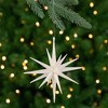Northlight Sparkling Glitter Starburst Hanging Christmas Ornament - 6" - White - 2 of 4