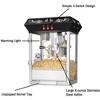 Superior Popcorn 8 oz. Antique Style Movie Night Countertop Popcorn Machine - Black - 3 of 4