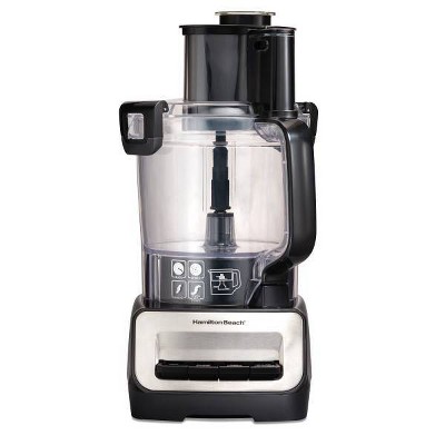 Hamilton Beach 70725A 12-Cup Stack & Snap Food Processor and Vegetable Chopper Black