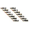 vidaXL Wall-mounted Wine Rack for 7 Bottles 2 pcs Gold Metal - 3 of 4