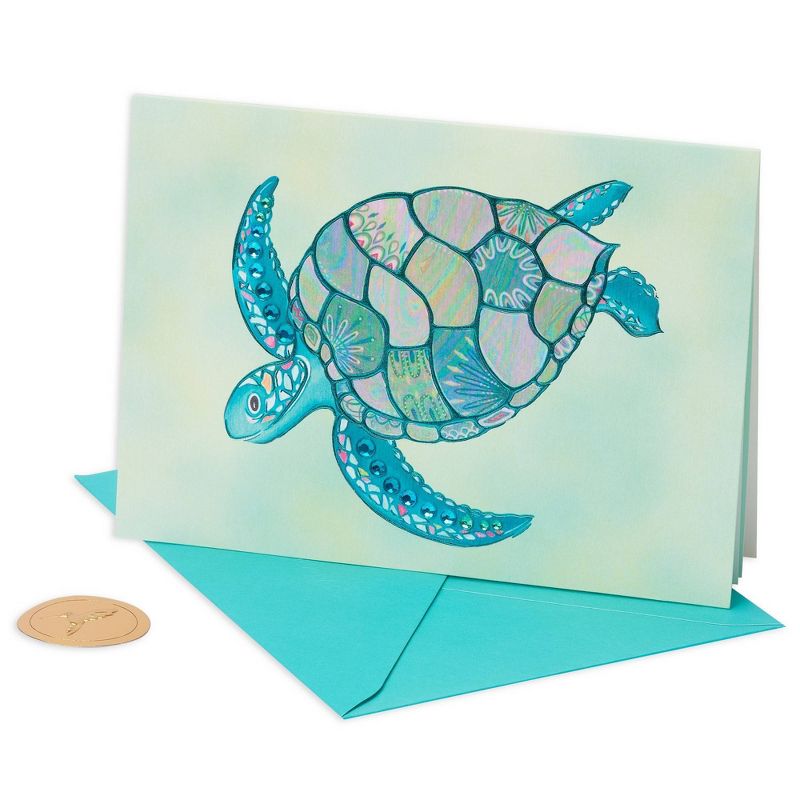 Papyrus Mosaic Turtle Blank Card, 5 of 6