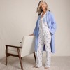 Lands' End Women's Cotton Poplin 2 Piece Pajama Set - Long Sleeve Top and Pants - 4 of 4