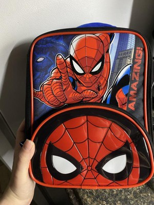 Spider-man Kids' Single Compartment Lunch Box With Zip Pocket - Blue :  Target