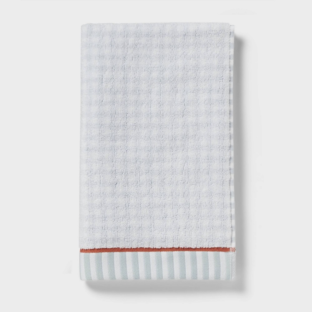 Photos - Towel Gingham Plaid Hand  Blue - Threshold™