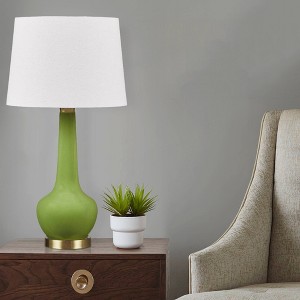 Hampton Hill 14"x26.25" Zazie Ceramic Genie Warm Soft Elegant Genie-Style (Includes LED Light Bulb) Table Lamp - 1 of 4