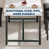 44.5 Inch Small Dining Table Set for 4, Industrial Kitchen Table with 2 Padded Chairs & Bench, Easy to Assemble for Small Spaces Apartments - 2 of 4