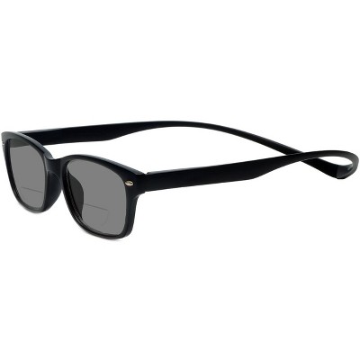 Magz Greenwich Magnetic Front Connecting Polarized Sun OR Bi-Focal Sunglasses in Rainbow Stripe Multi-Color Black