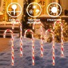 JOYFY 12 PCS 28" Christmas Candy Cane Pathway Markers, Christmas Pathway Lights with 120 Lights for Indoor and Outdoor Christmas Decorations - 2 of 4