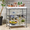 Old Dutch International Avalon Wine/Serving Cart 28" x 16" x 32" - 4 of 4