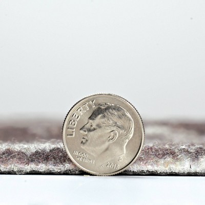 Taupe & White Distressed Lightweight Outdoor Rug 6'x8'